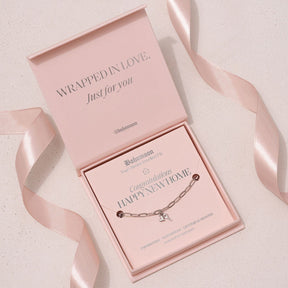 Bohomoon Stainless Steel Happy New Home Bracelet