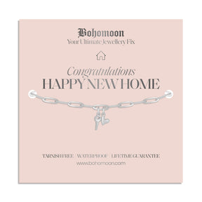 Bohomoon Stainless Steel Happy New Home Bracelet