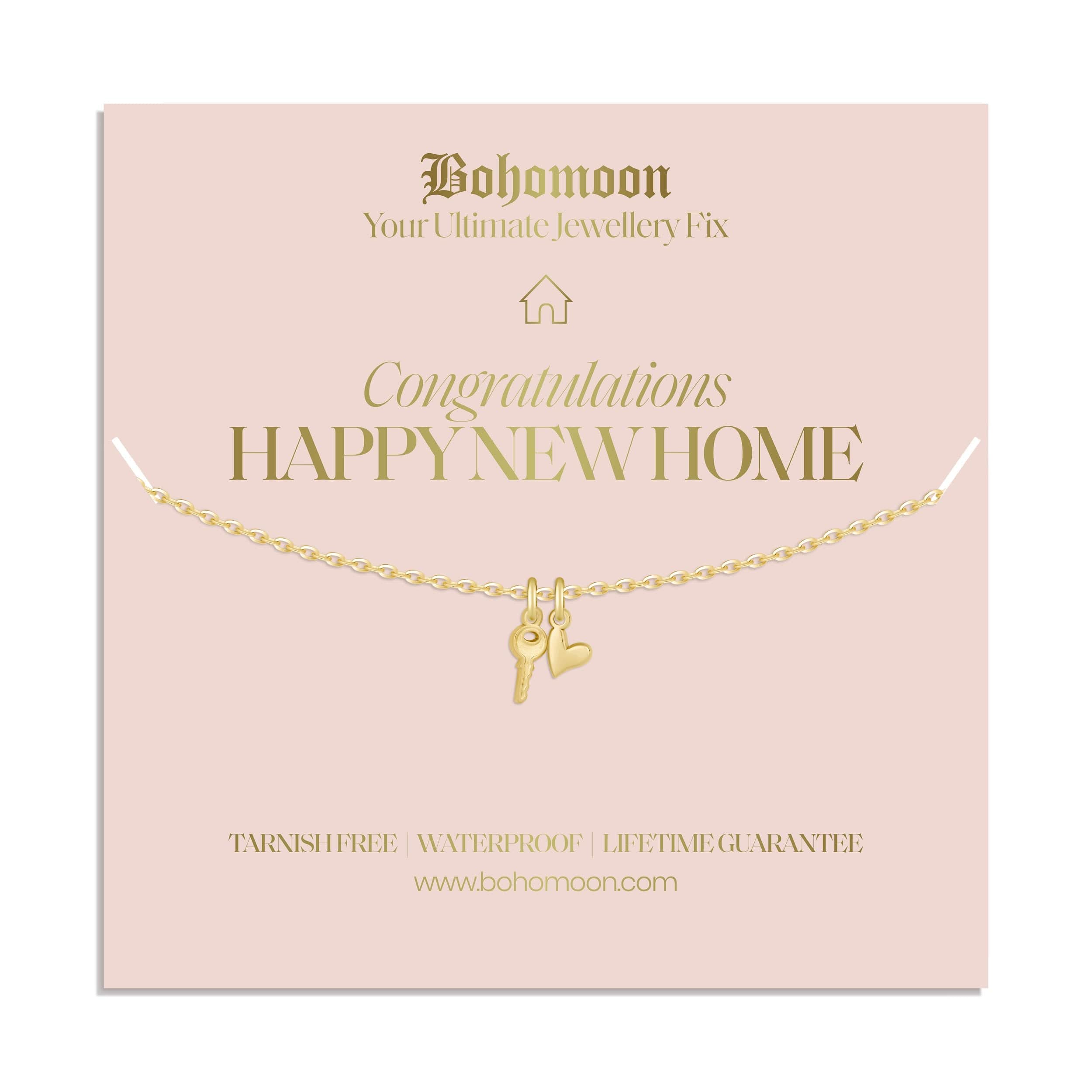 Bohomoon Stainless Steel Happy New Home Necklace