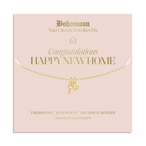 Bohomoon Stainless Steel Happy New Home Necklace