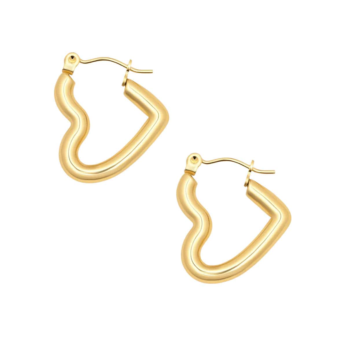 Harmony Heart Hoop Earrings