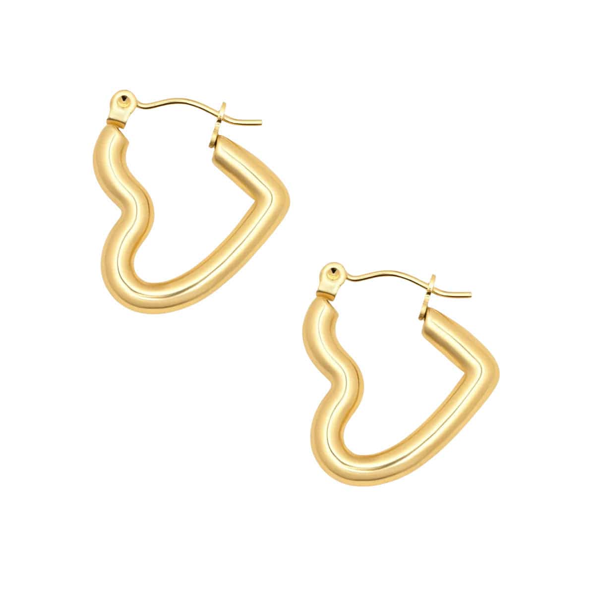 BohoMoon Stainless Steel Harmony Hoop Earrings Gold