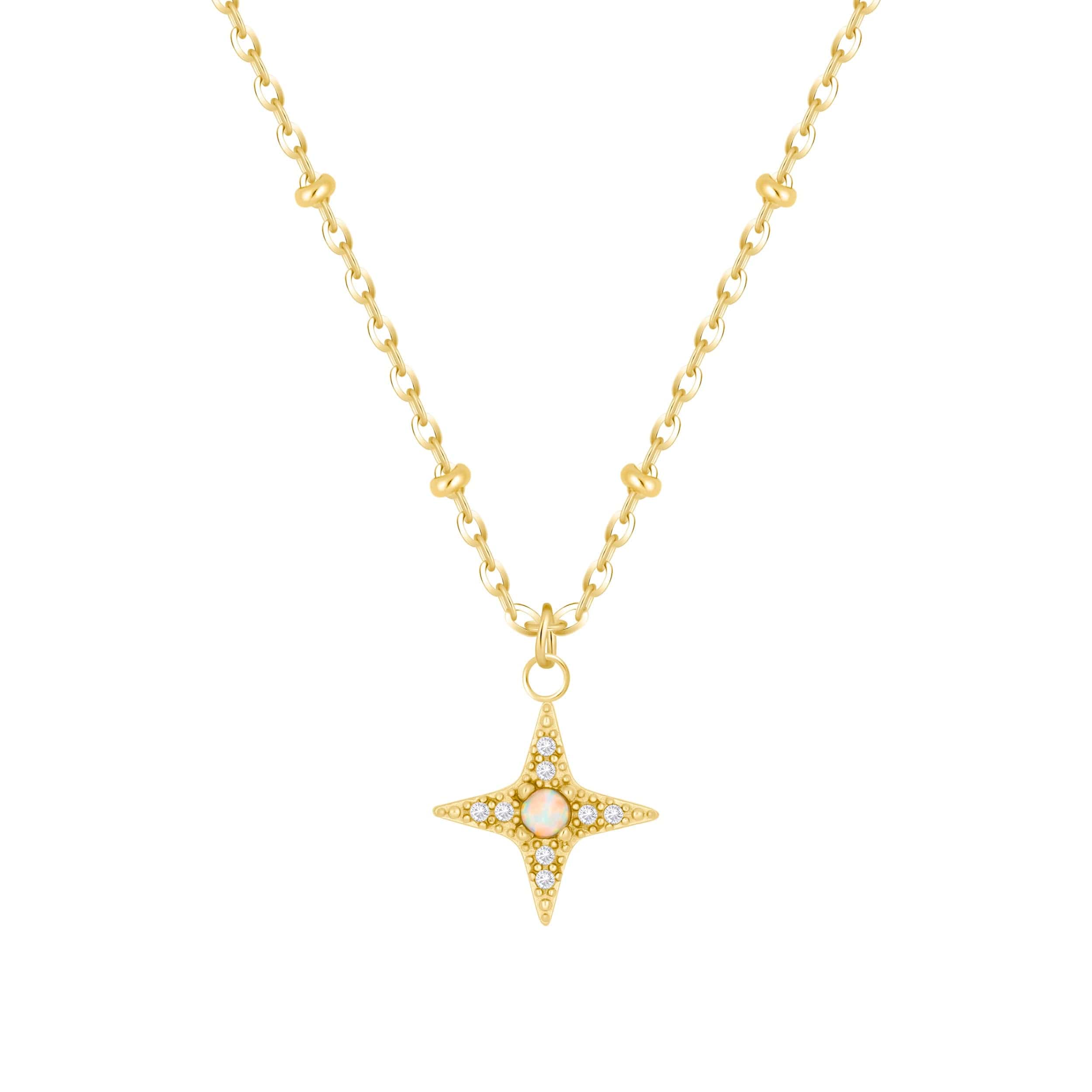 Bohomoon Stainless Steel Harriet Opal Necklace