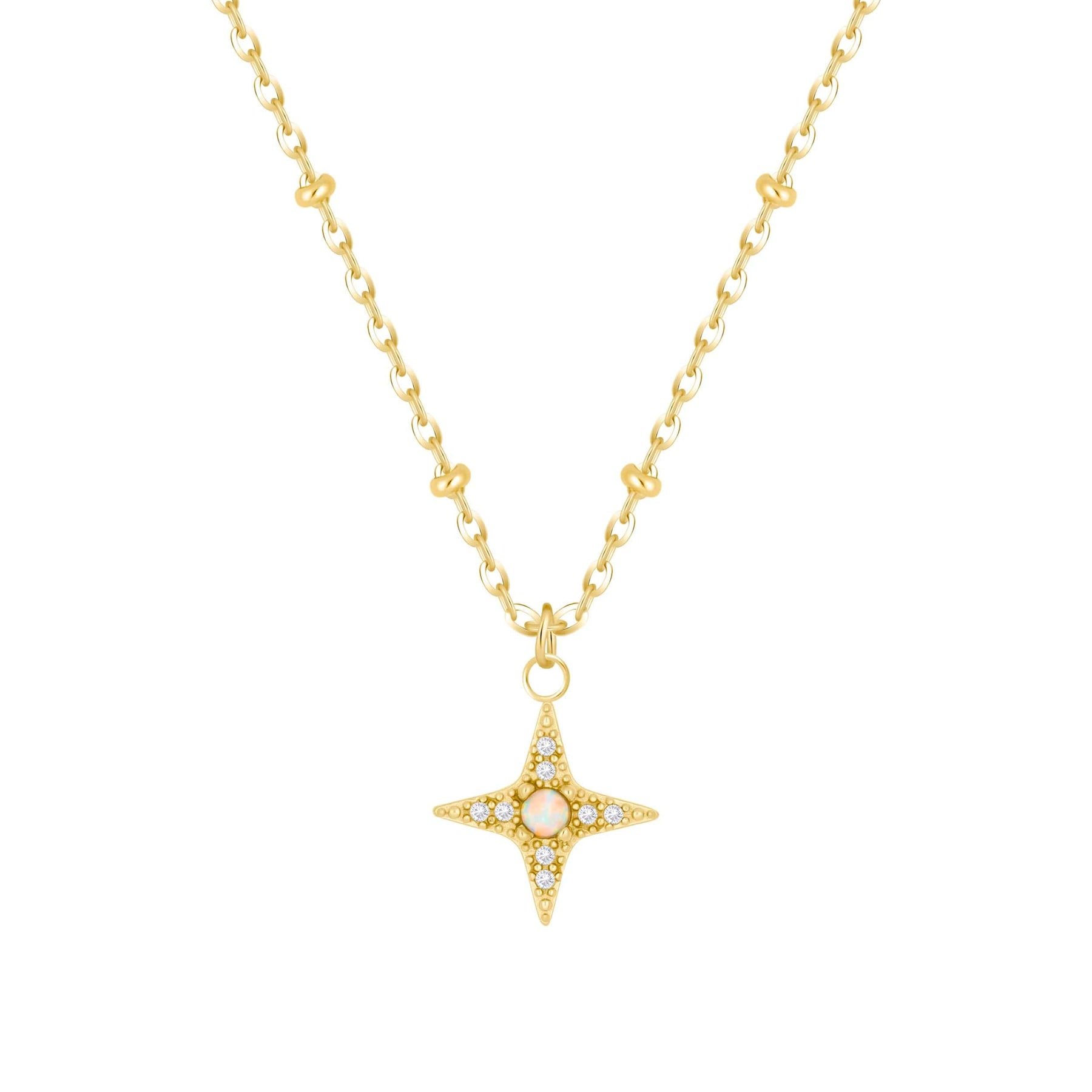 Bohomoon Stainless Steel Harriet Opal Necklace