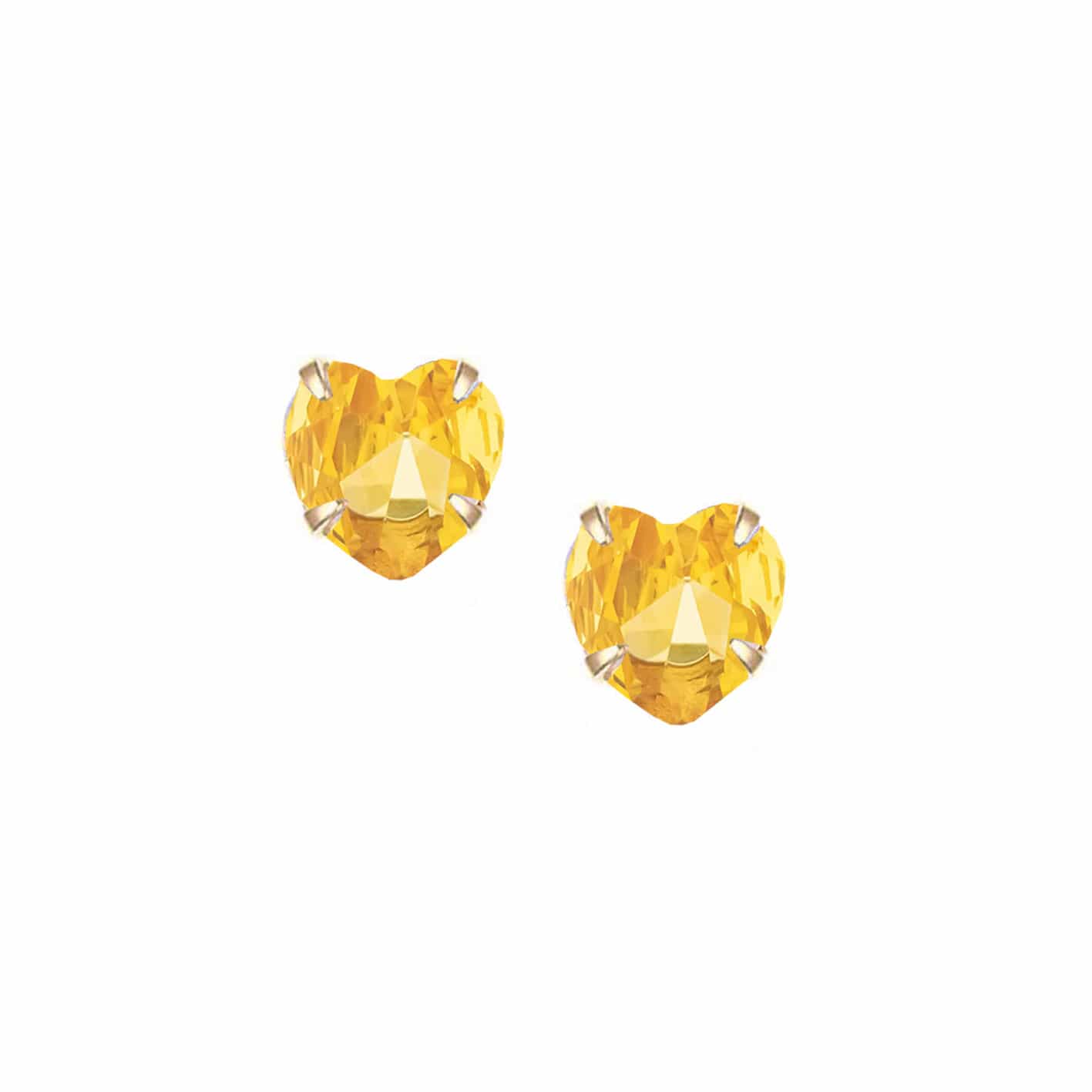 Bohomoon Stainless Steel Heart Birthstone Earrings