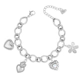 Bohomoon Stainless Steel Heartbeat Charm Bracelet