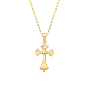 BohoMoon Stainless Steel Heavenly Cross Necklace Gold