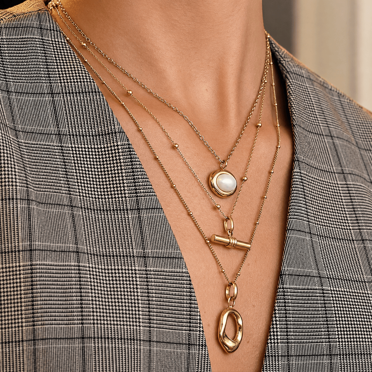 Bohomoon Stainless Steel Heidi TBar Necklace