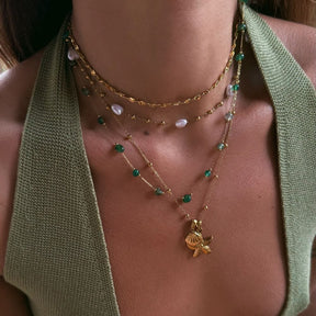 Bohomoon Stainless Steel Honey Choker Necklace