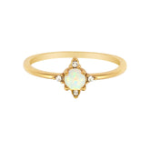 BohoMoon Stainless Steel Honour Opal Ring Gold / US 6 / UK L / EUR 51 (small)