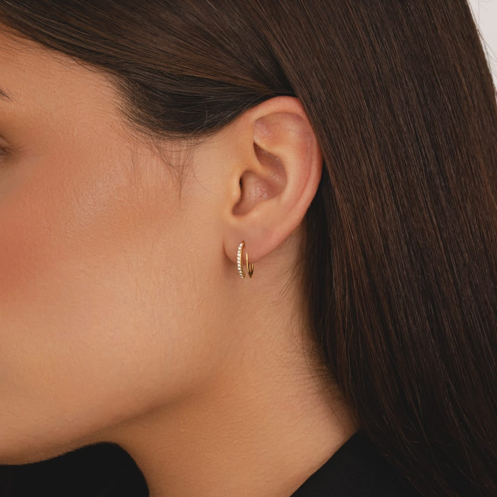 Bohomoon Stainless Steel Hope Hoop Earrings