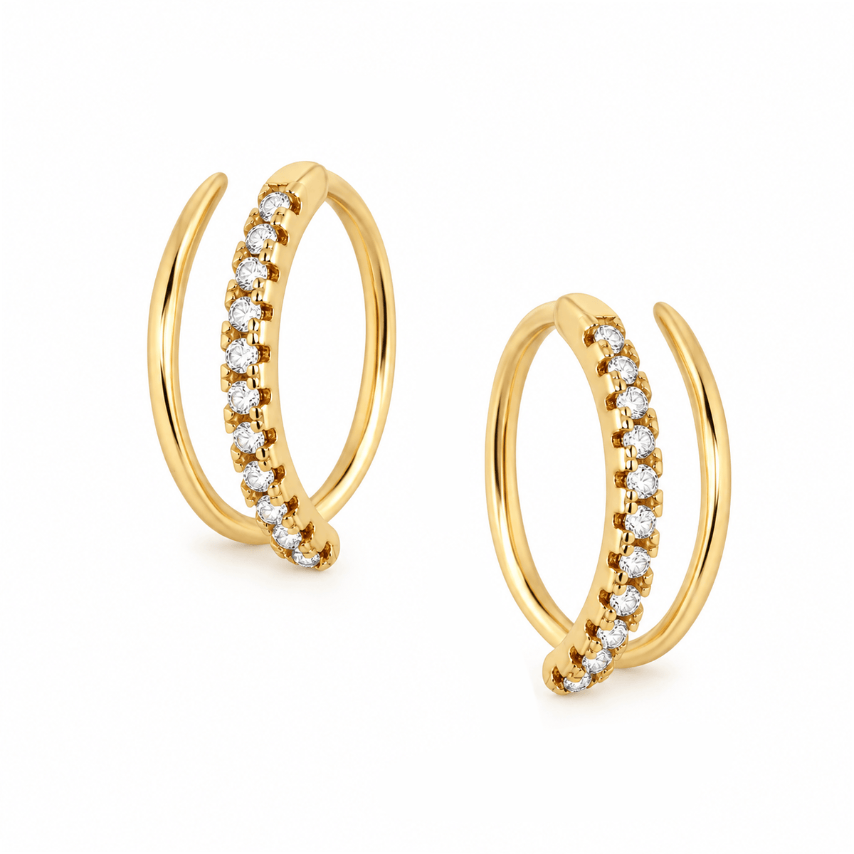 Bohomoon Stainless Steel Hope Hoop Earrings