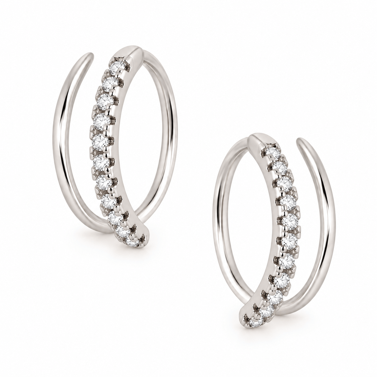 Bohomoon Stainless Steel Hope Hoop Earrings