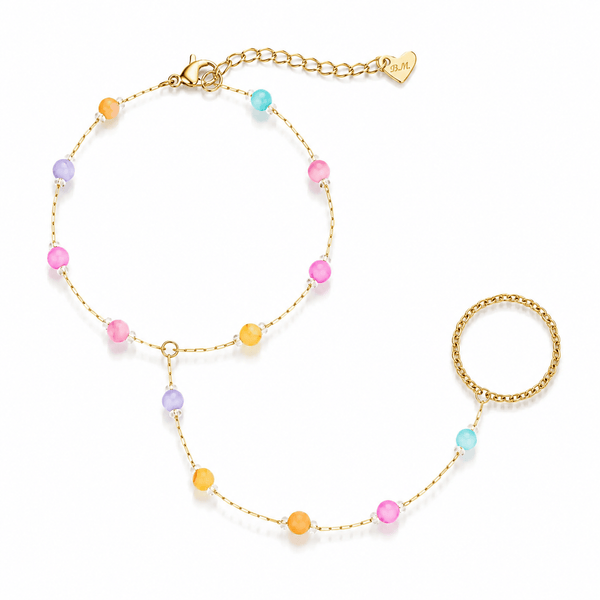Bohomoon Stainless Steel Horizon Hand Chain Bracelet