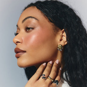 Bohomoon Stainless Steel Hush Stud Earrings