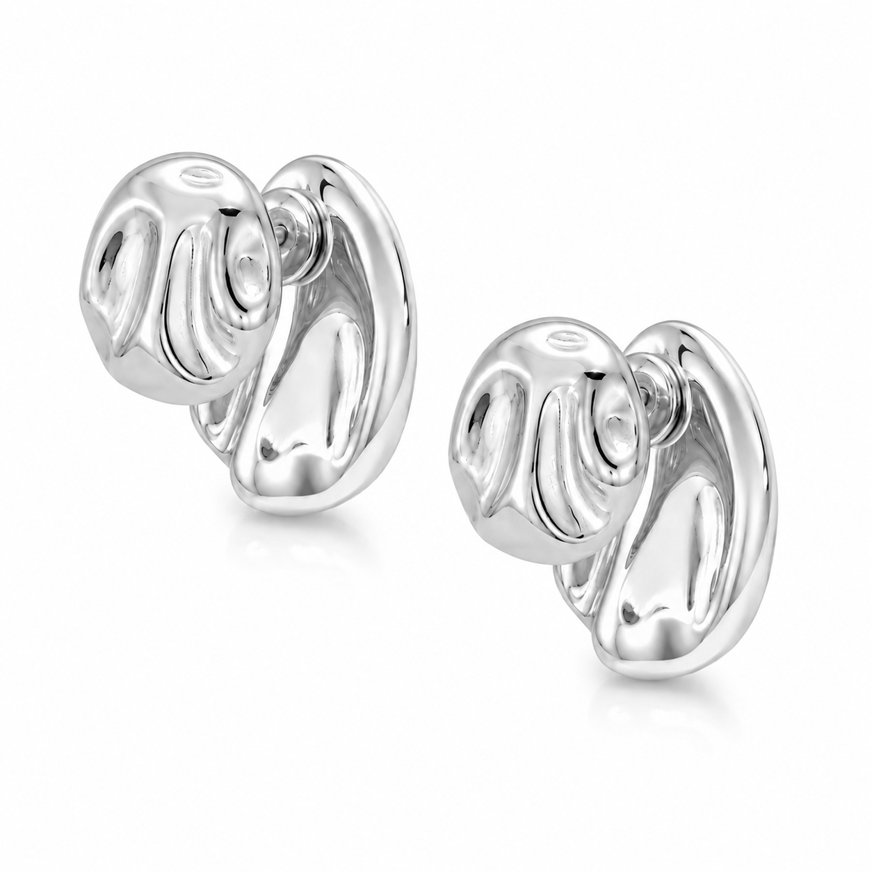 Bohomoon Stainless Steel Hush Stud Earrings
