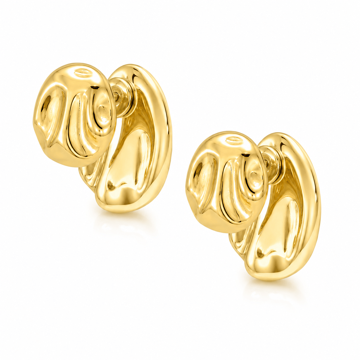 Bohomoon Stainless Steel Hush Stud Earrings