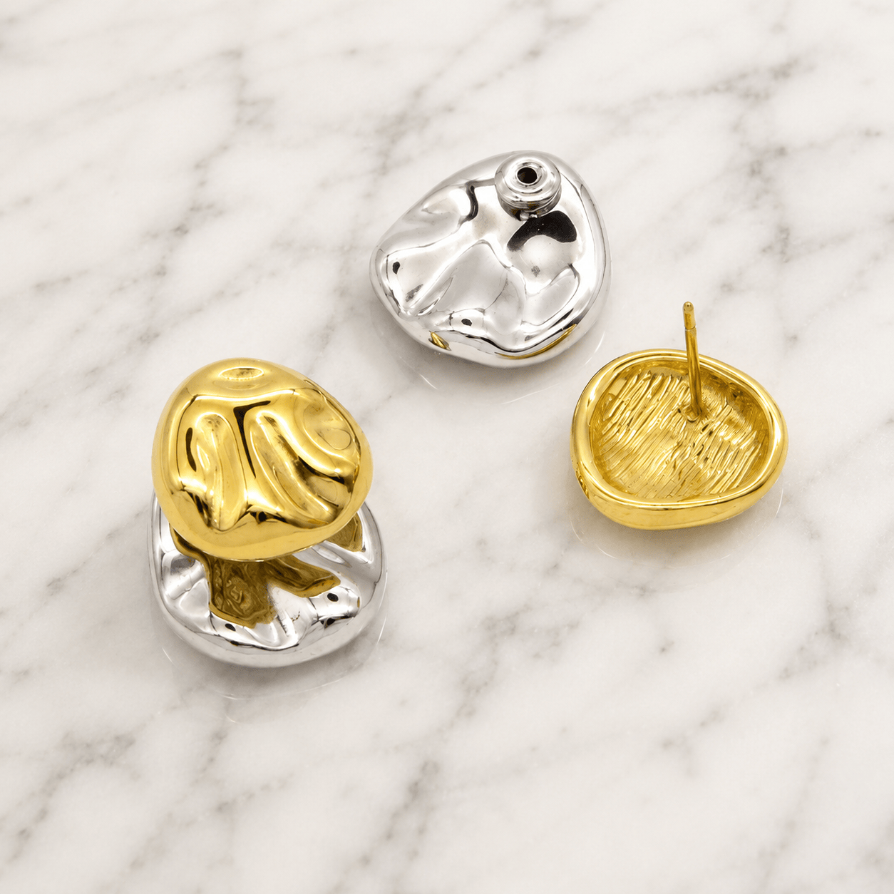 Bohomoon Stainless Steel Hush Stud Earrings