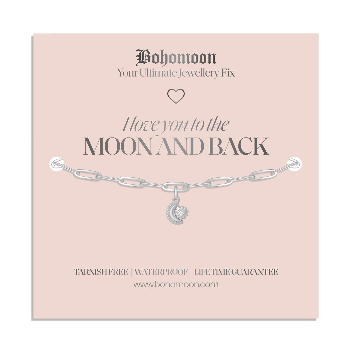 Bohomoon Stainless Steel I Love You Bracelet