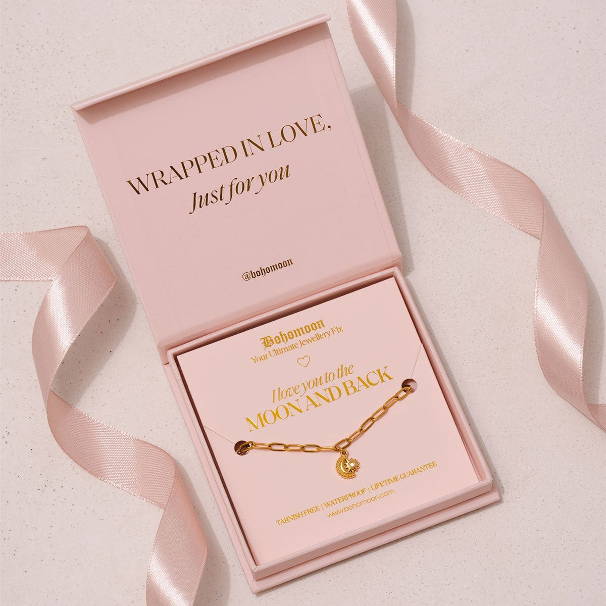 Bohomoon Stainless Steel I Love You Bracelet