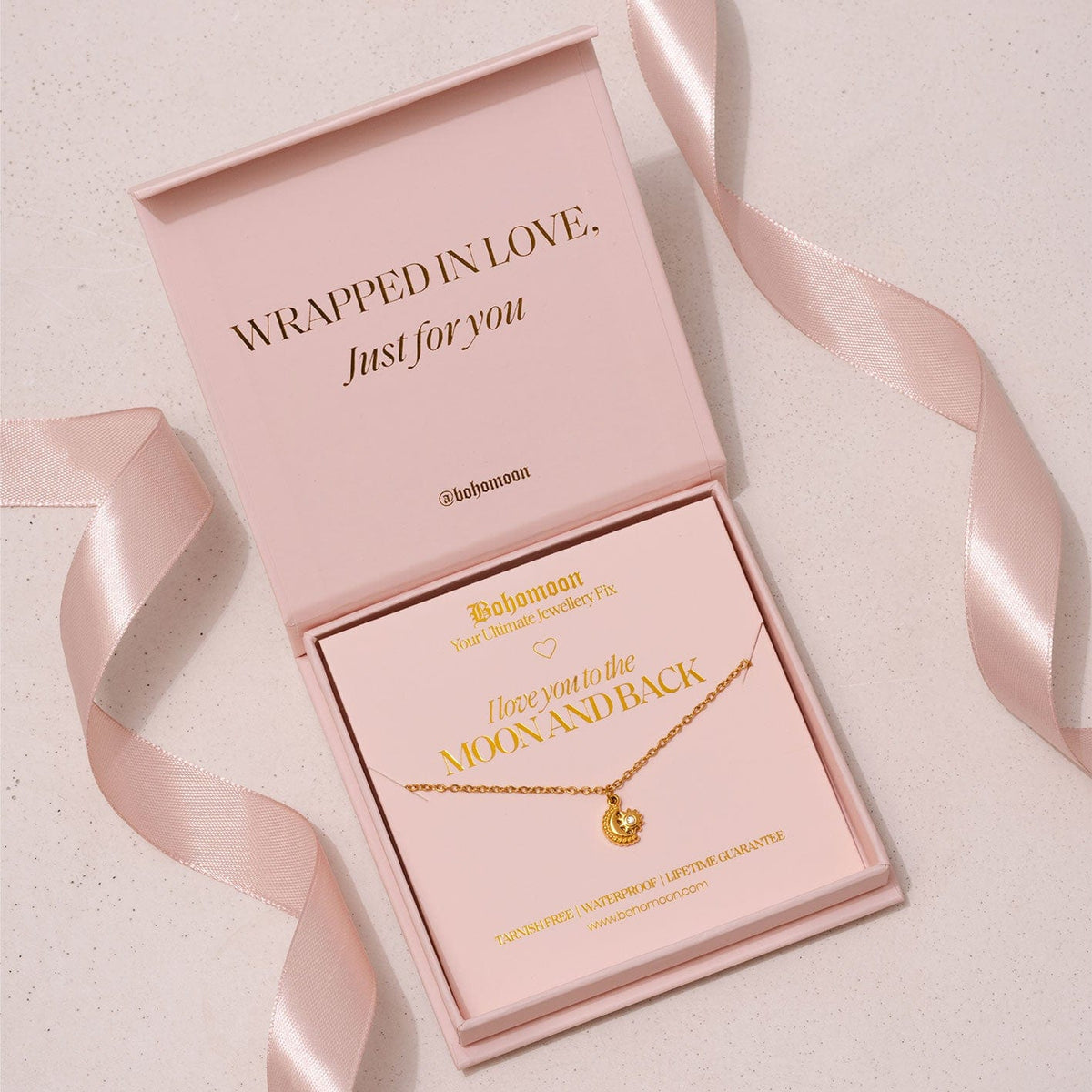 Bohomoon Stainless Steel I Love You Necklace