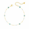 Bohomoon Stainless Steel Ice Blue Anklet