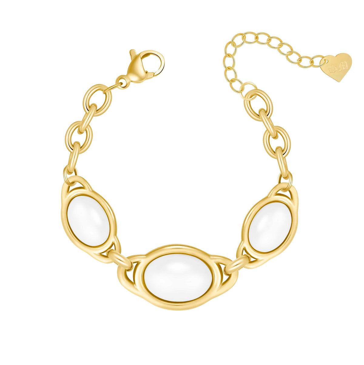 Bohomoon Stainless Steel Imogen Pearl Bracelet