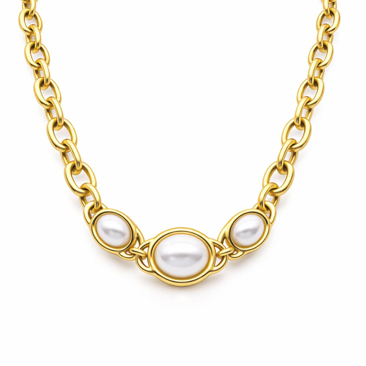 Bohomoon Stainless Steel Imogen Pearl Necklace