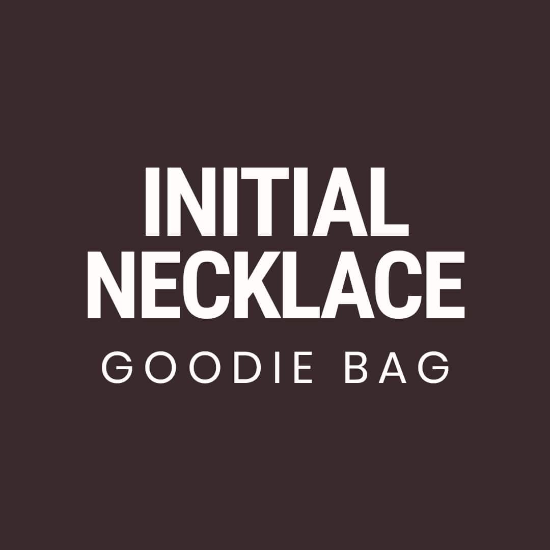 Bohomoon Stainless Steel Initial Necklace Goodie Bag