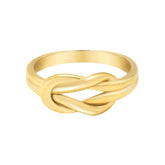 BohoMoon Stainless Steel Intertwined Ring Gold / US 6 / UK L / EUR 51 (small)