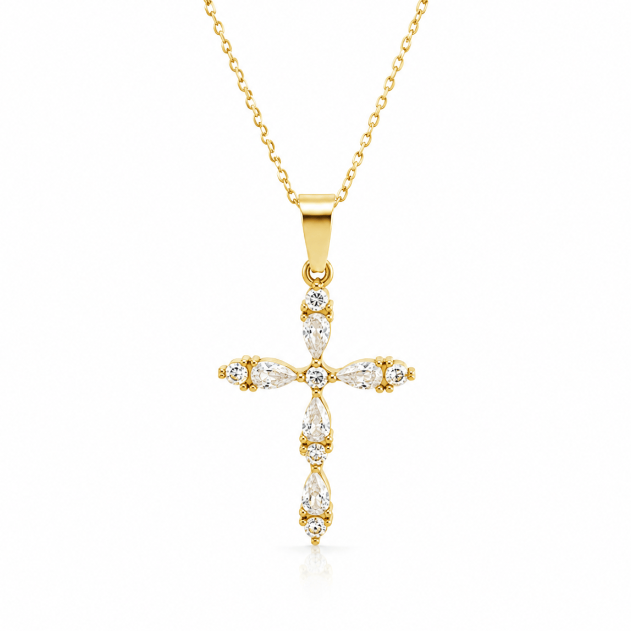 Bohomoon Stainless Steel Isadora Cross Necklace