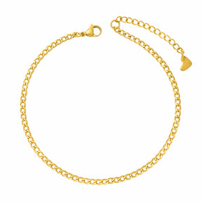 BohoMoon Stainless Steel Isha Anklet Gold