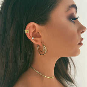 BohoMoon Stainless Steel Isobel Hoop Earrings