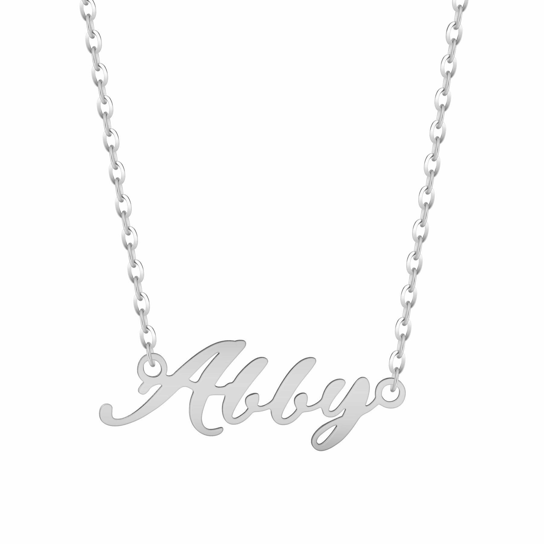Bohomoon Stainless Steel Personalised Name Necklace - Italic