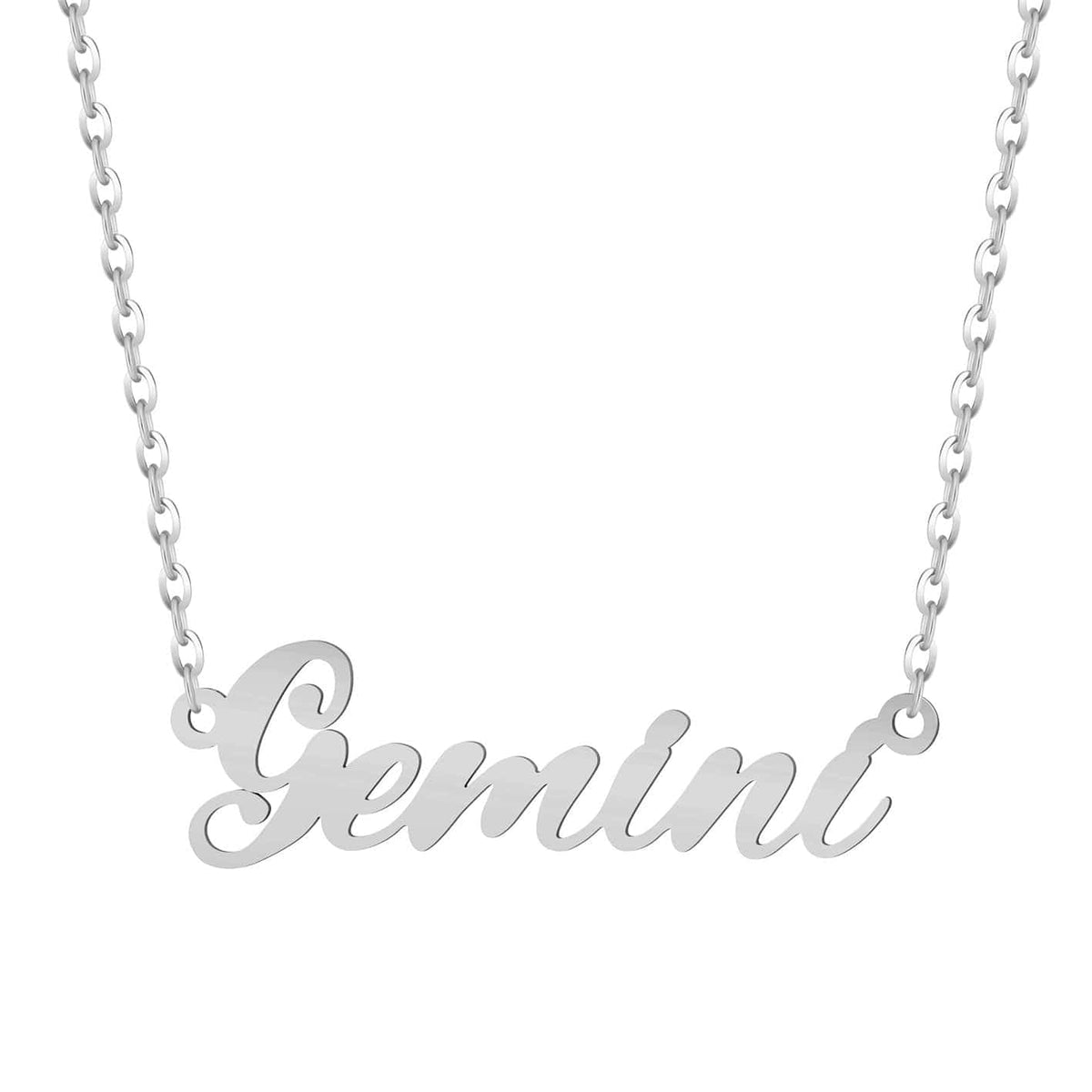 Bohomoon Stainless Steel Italic Zodiac Necklace