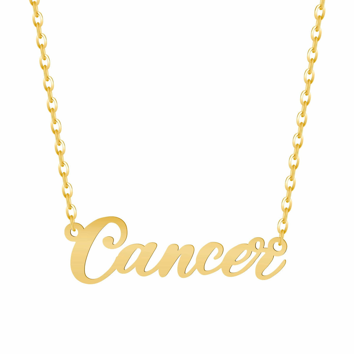 Bohomoon Stainless Steel Italic Zodiac Necklace