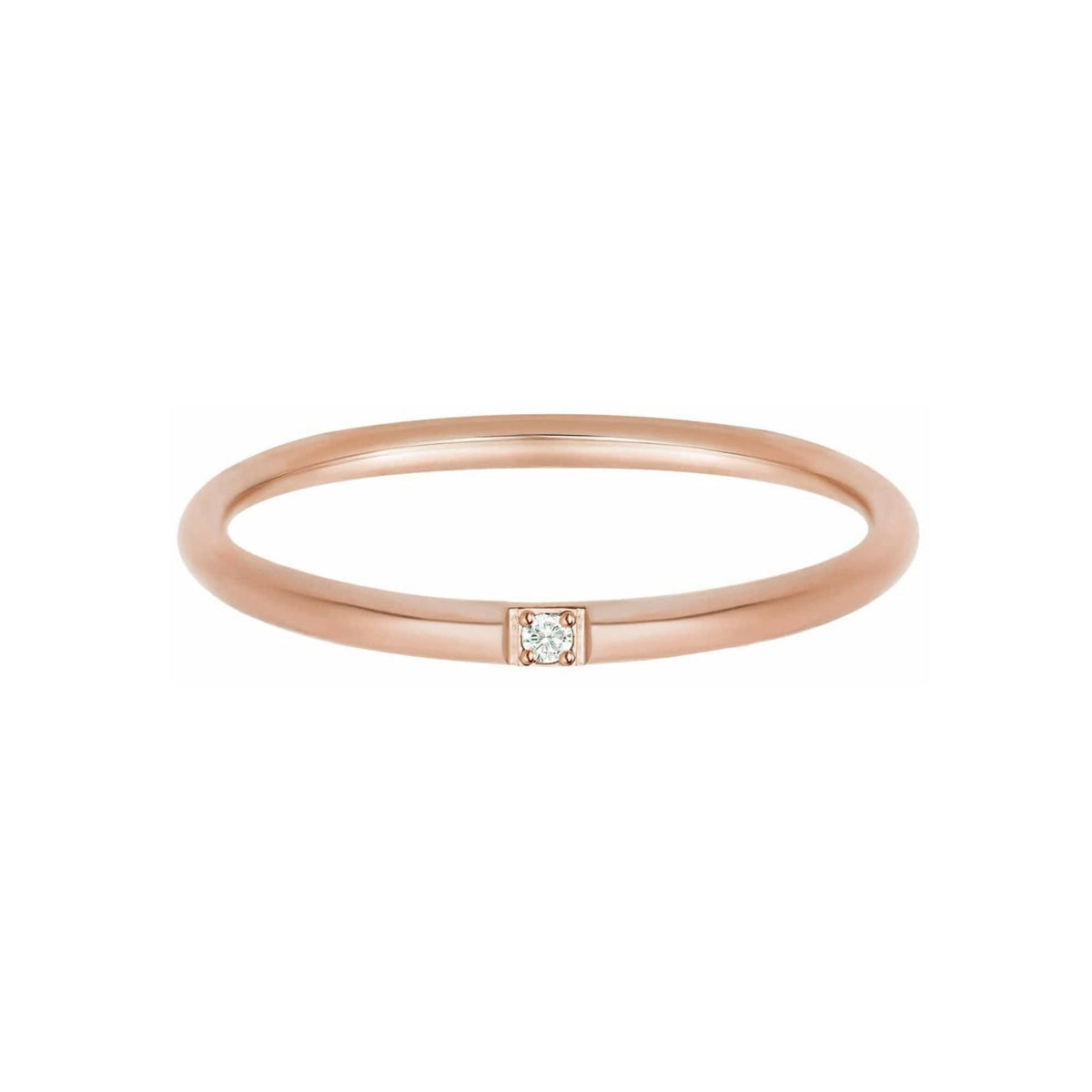 BohoMoon Stainless Steel Jane Ring Rose Gold / US 5 / UK J / EUR 49 (x small)
