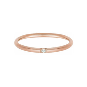 BohoMoon Stainless Steel Jane Ring Rose Gold / US 5 / UK J / EUR 49 (x small)