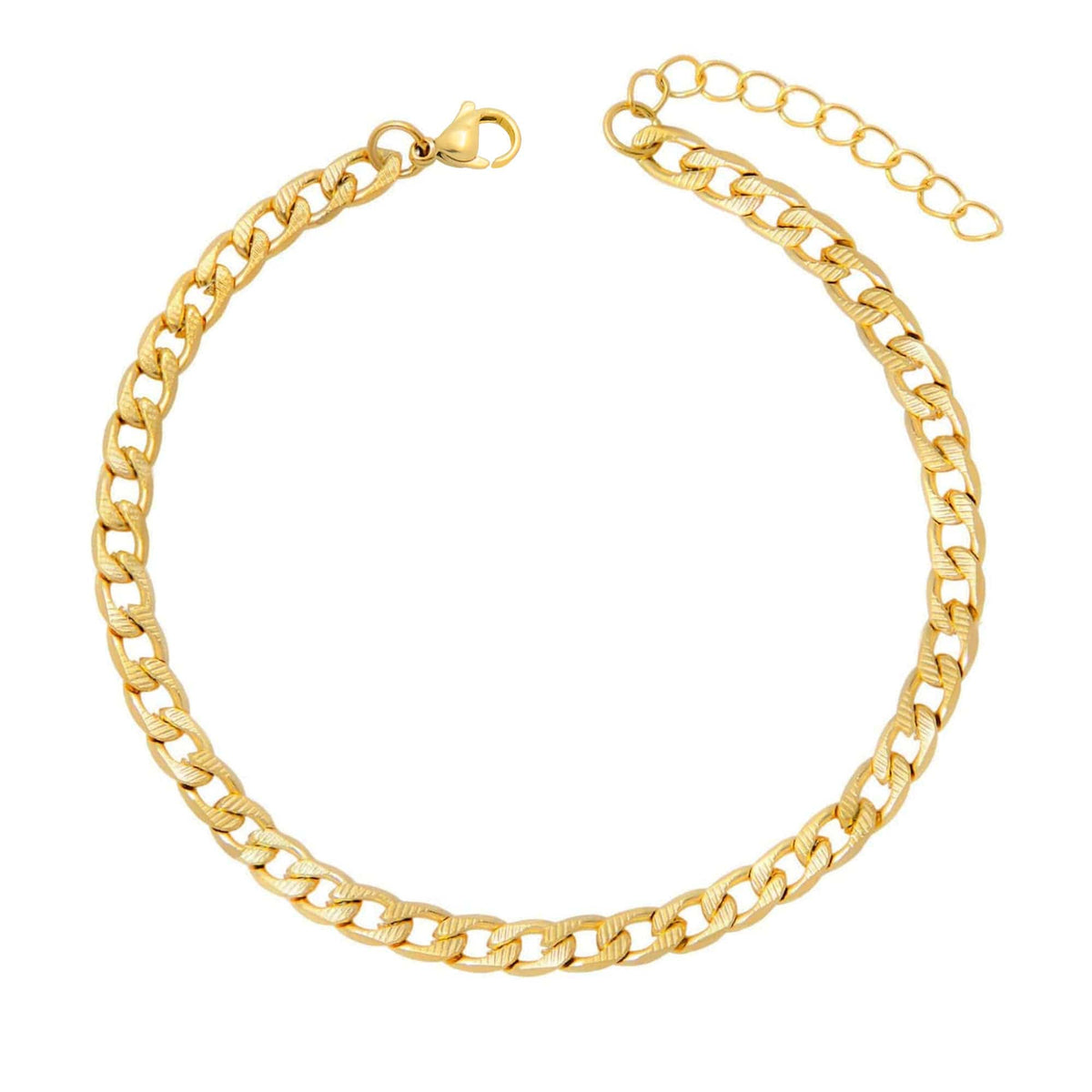 BohoMoon Stainless Steel Janis Anklet Gold