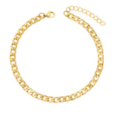 BohoMoon Stainless Steel Janis Anklet Gold