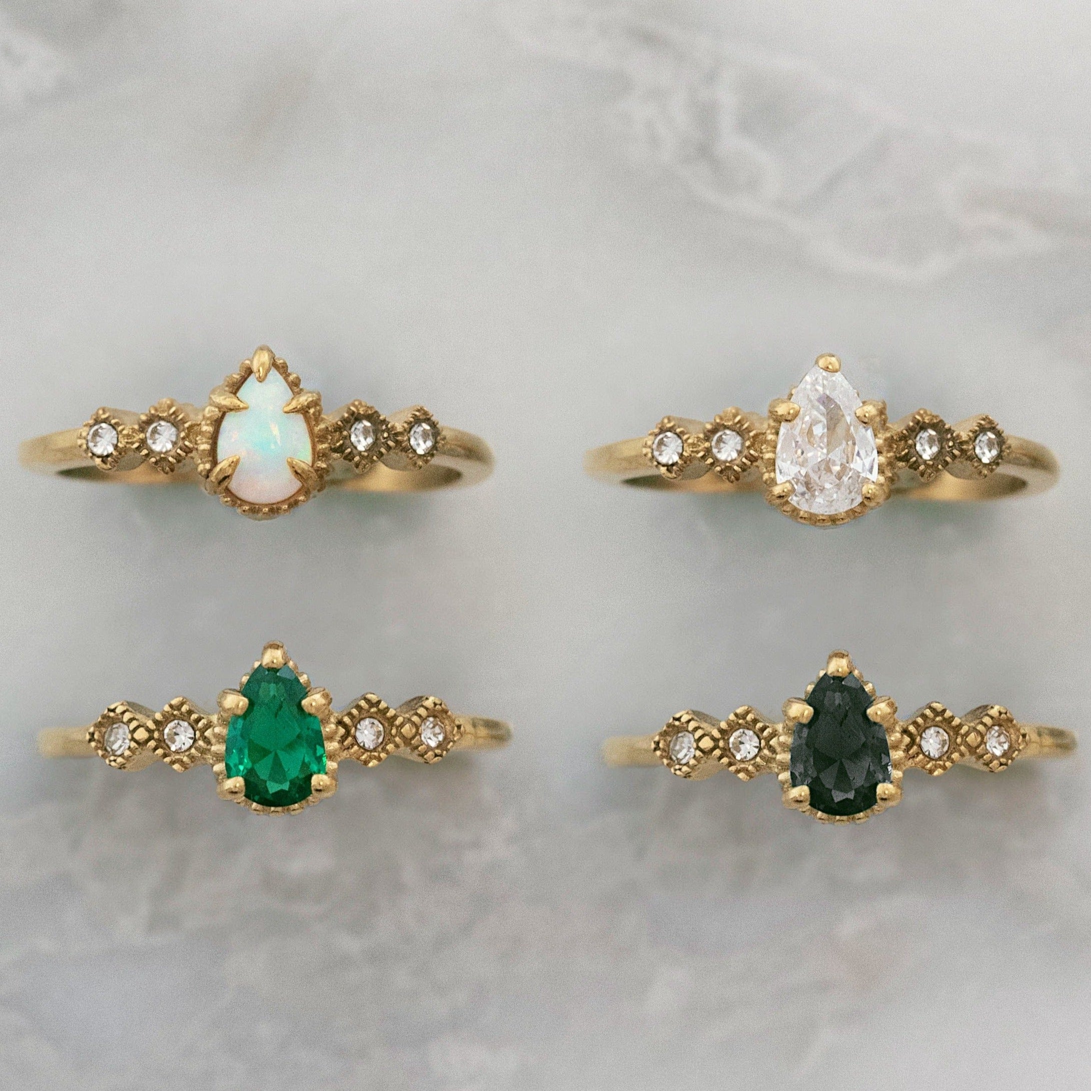 Bohomoon Stainless Steel Jasmine Ring