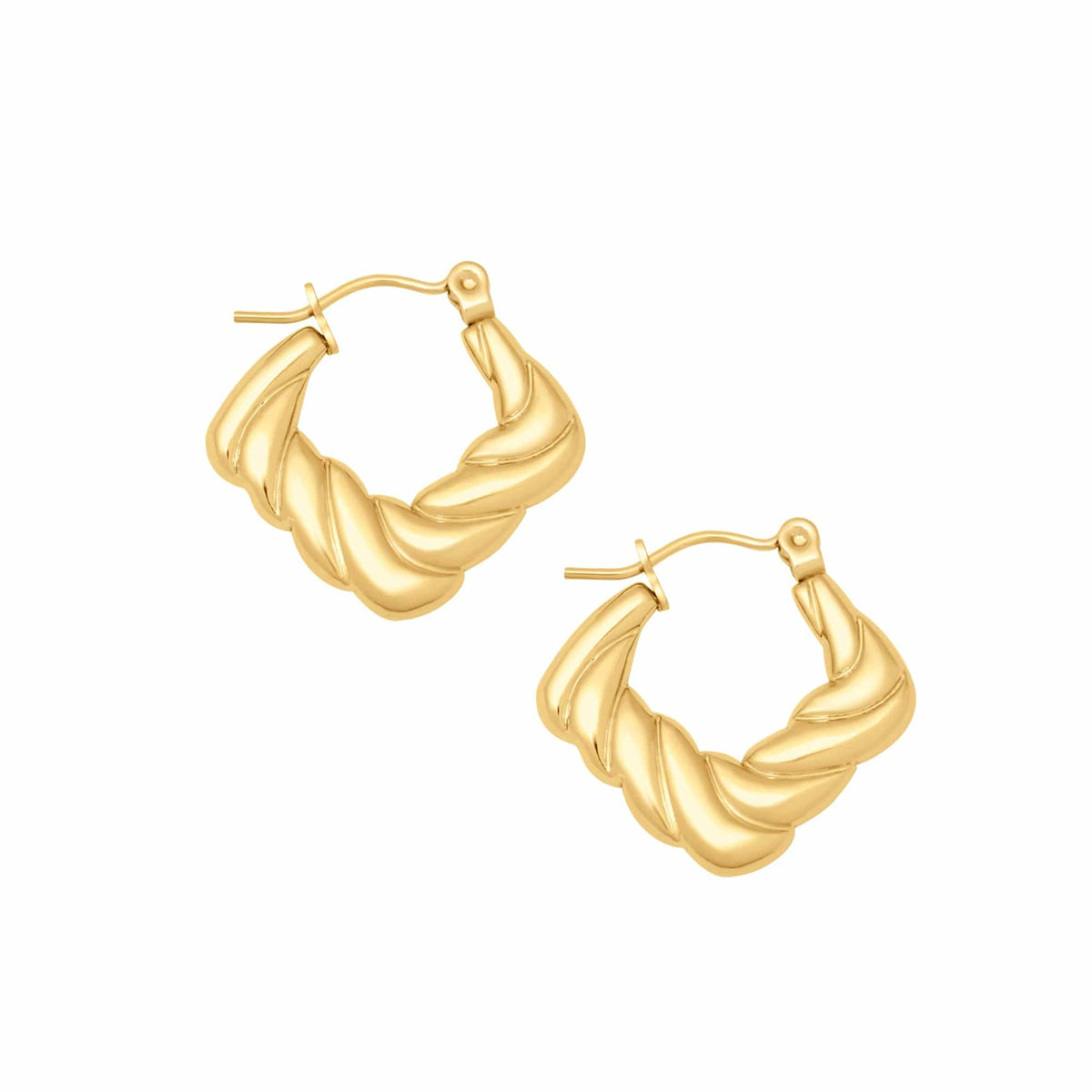 BohoMoon Stainless Steel Jax Hoop Earrings Gold