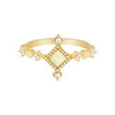 Bohomoon Stainless Steel Joelle Opal Ring