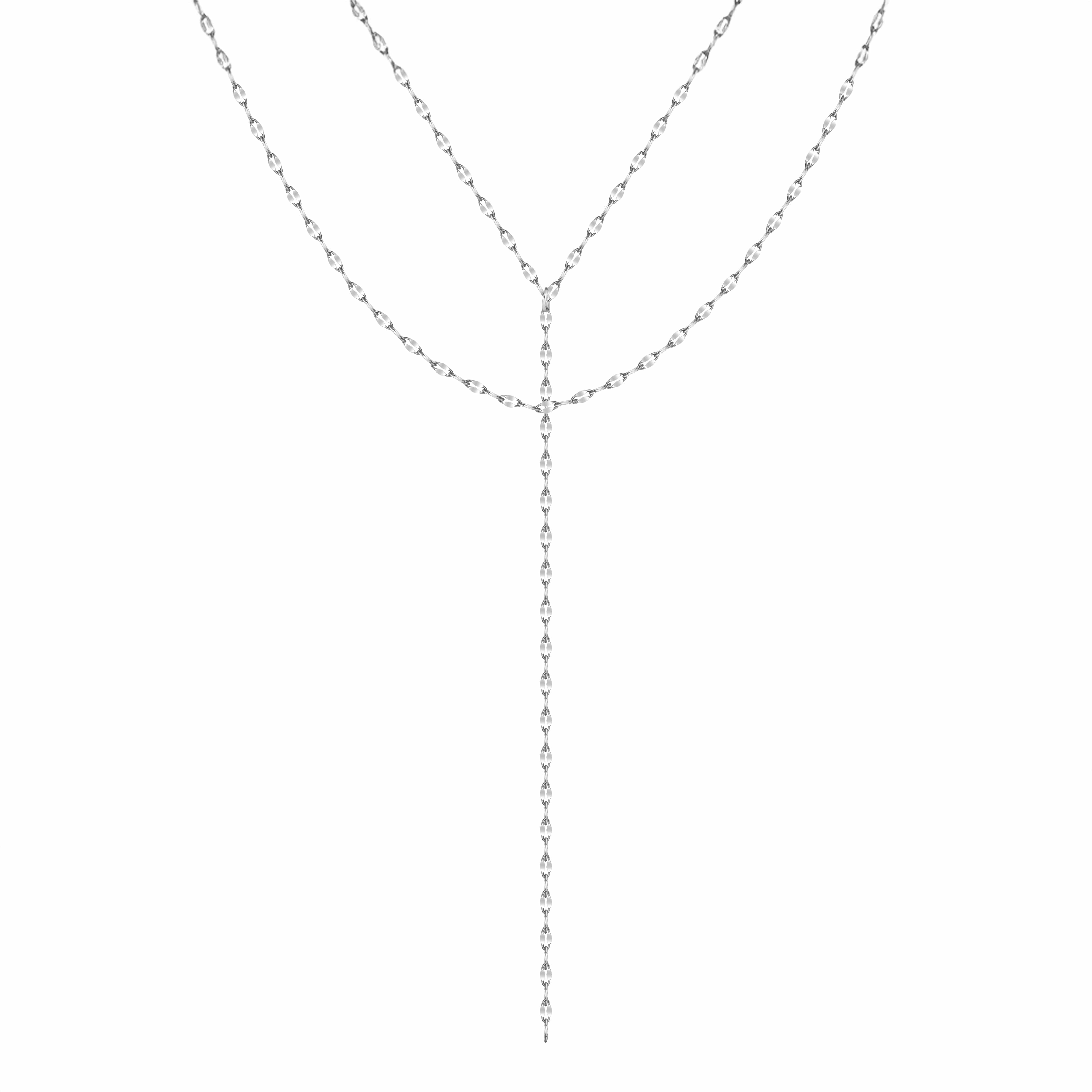 Bohomoon Stainless Steel Jordana Layered Lariat Necklace