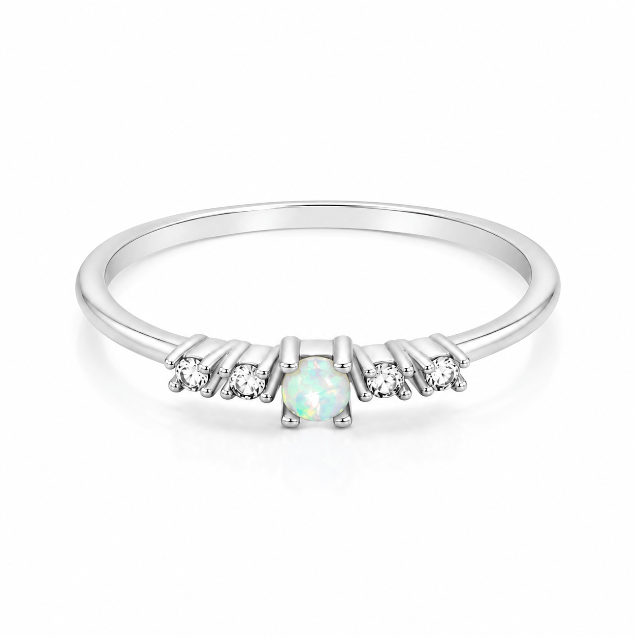 Bohomoon Stainless Steel Juliette Opal Ring