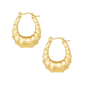 BohoMoon Stainless Steel Karina Hoop Earrings Gold