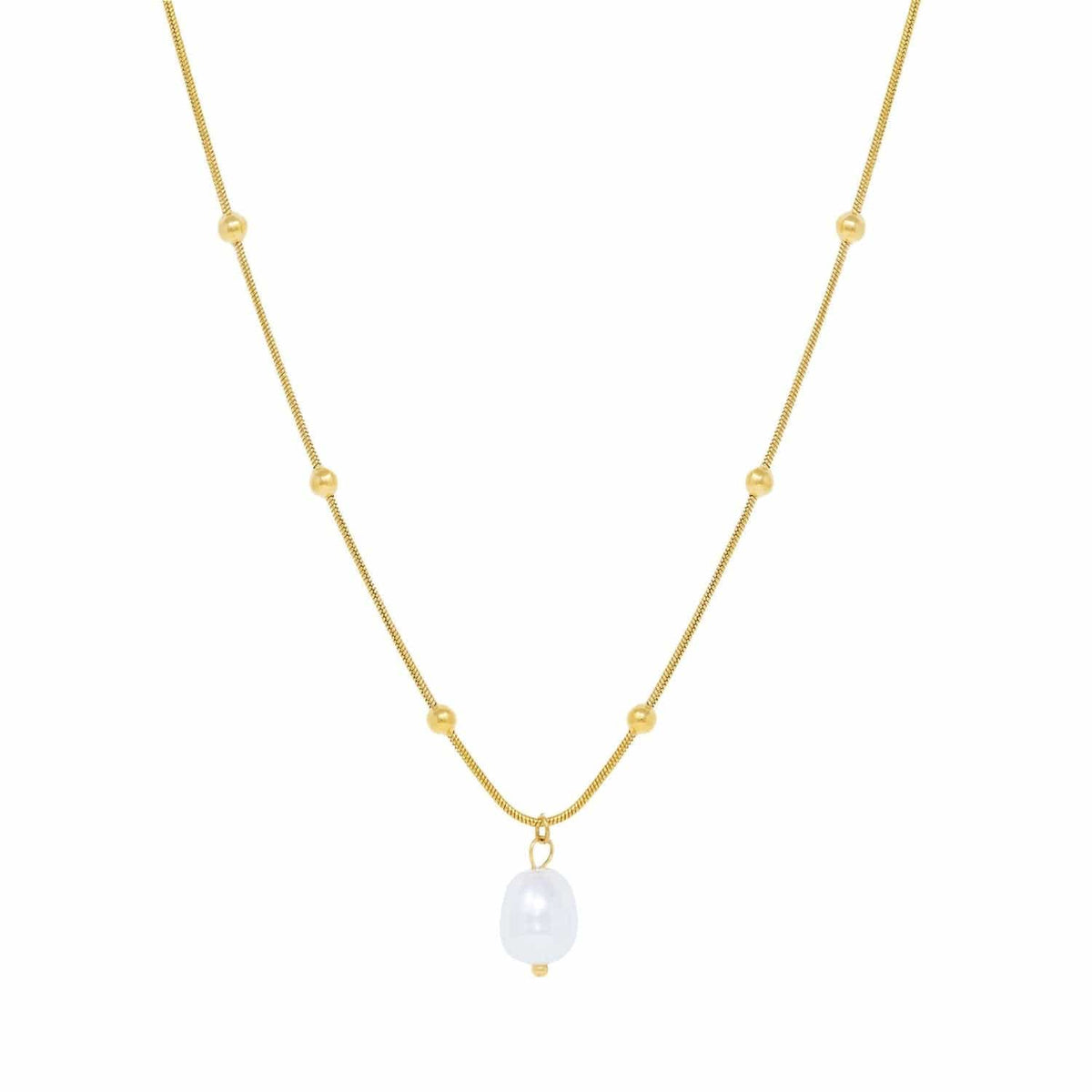 Bohomoon Stainless Steel Katia Pearl Necklace
