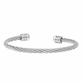 BohoMoon Stainless Steel Katya Cuff Bracelet Silver