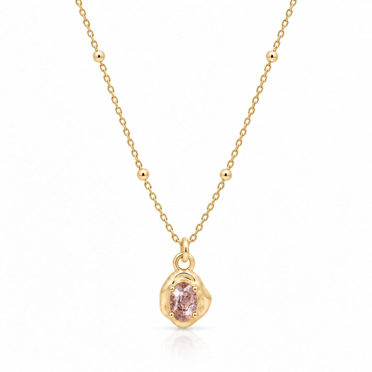 Bohomoon Stainless Steel Kaya Birthstone Necklace