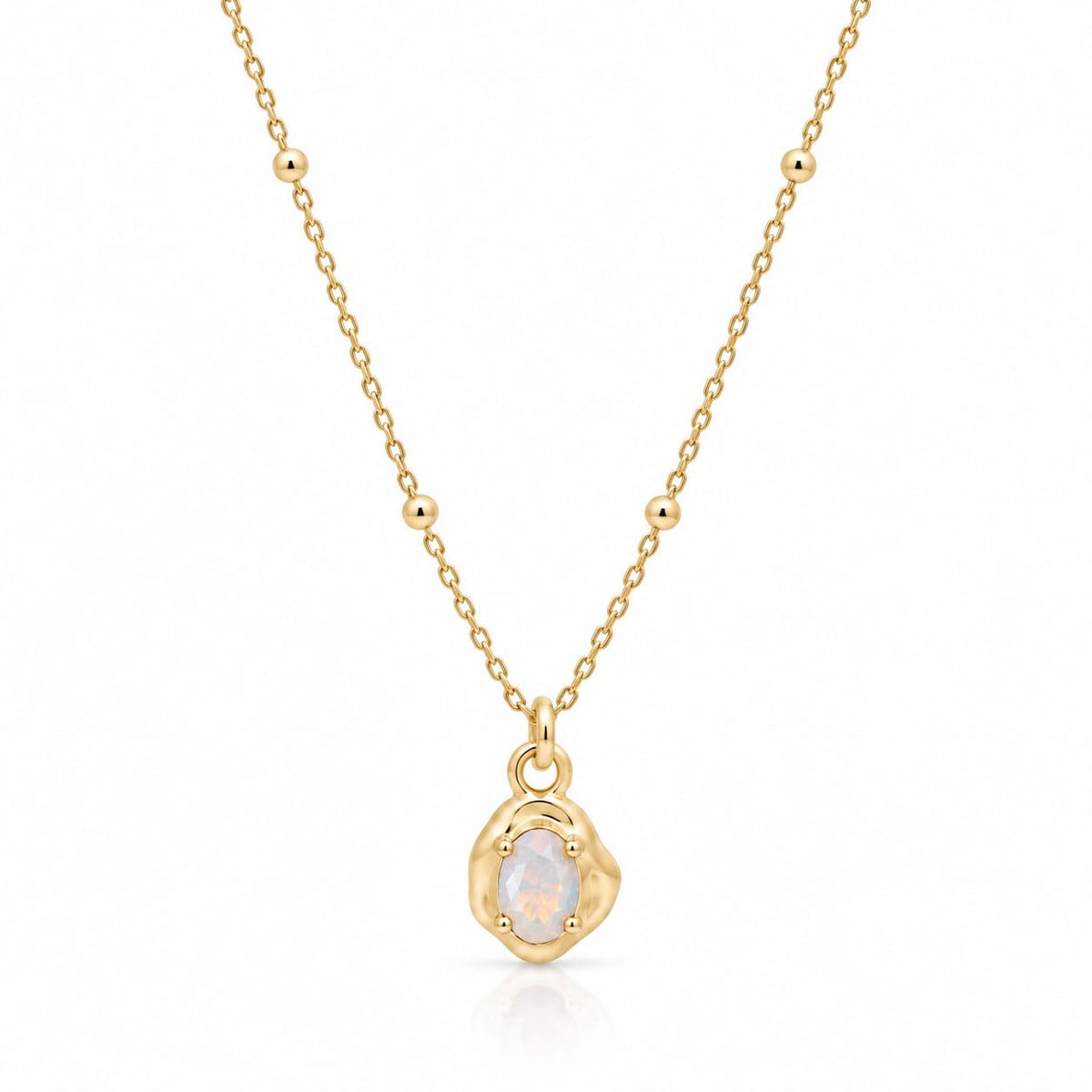 Bohomoon Stainless Steel Kaya Birthstone Necklace